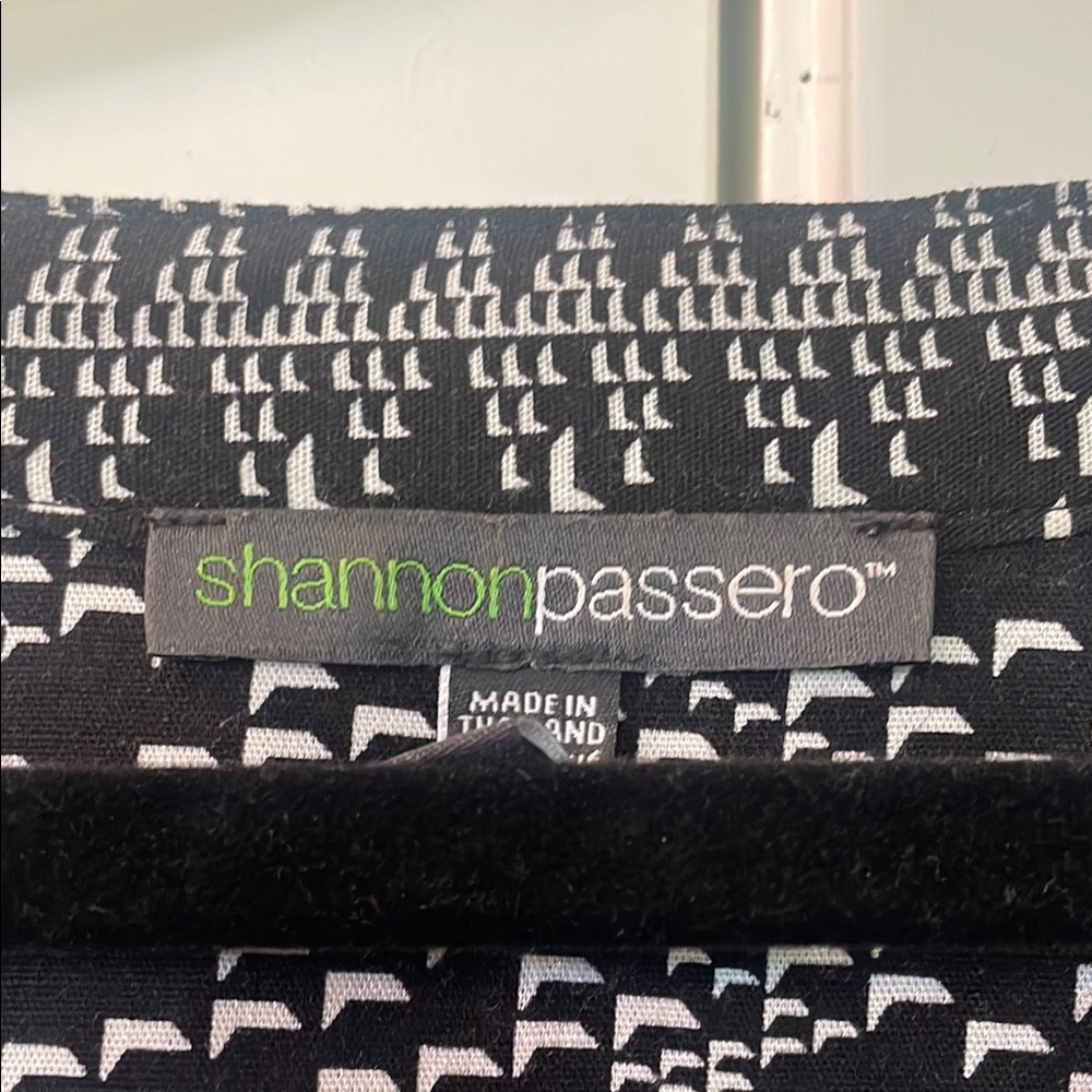 Shannon Passero Black and White Patterned Dress